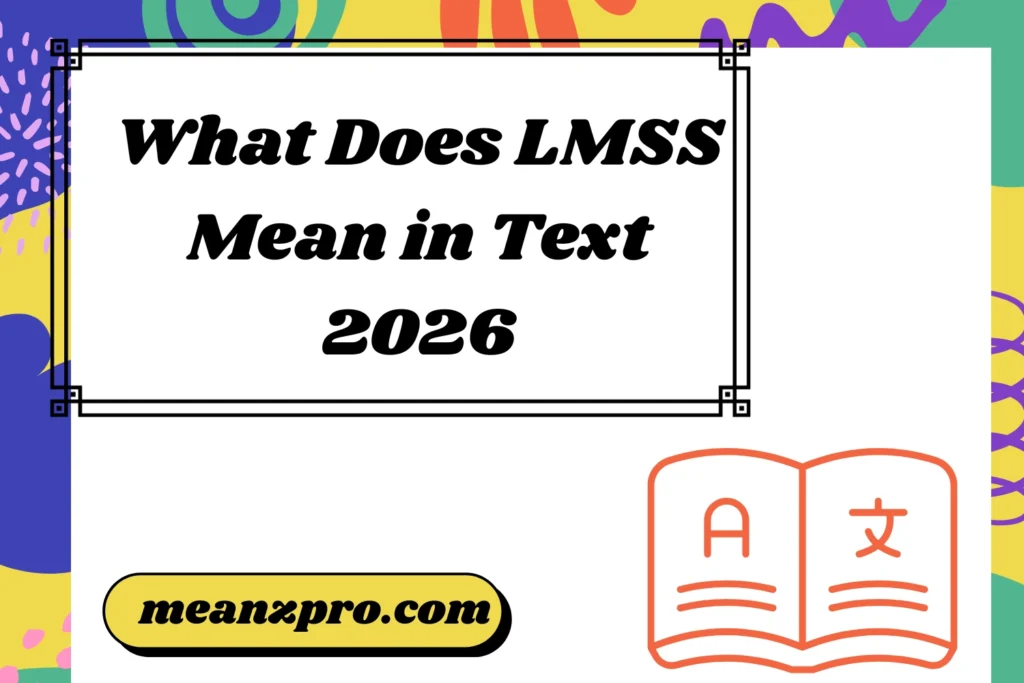 What Does LMSS Mean in Text